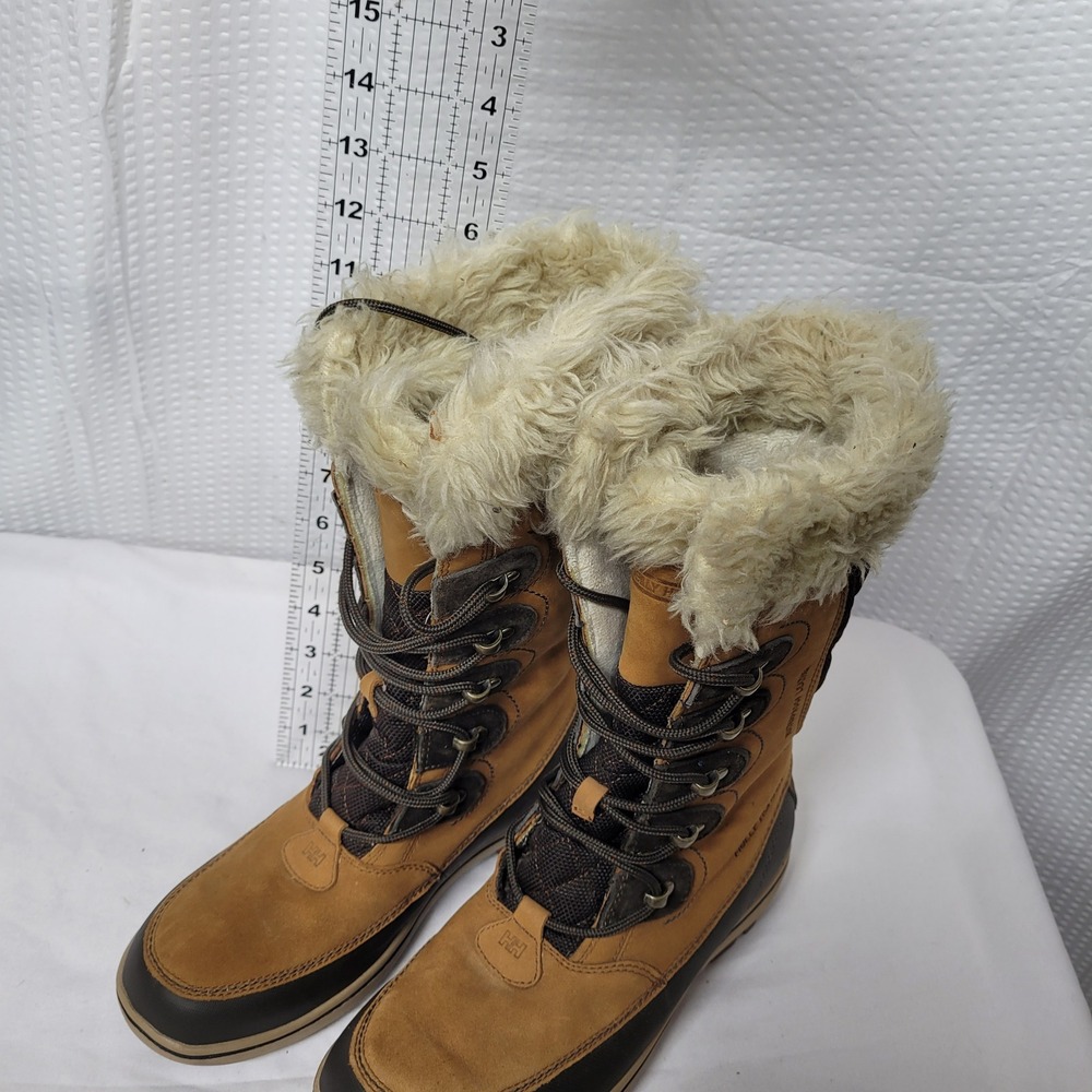 Helly Hansen W Garibaldi 2 Waterproof Leather Winter Boots Brown Womens 8
